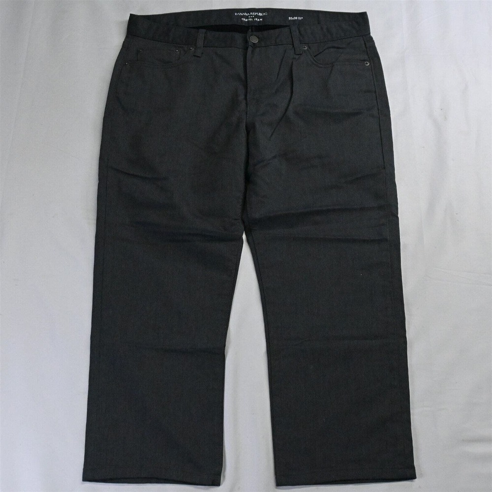 Banana Republic 35 x 24‎ Slim Travel Brushed Gray Stretch Denim Jeans